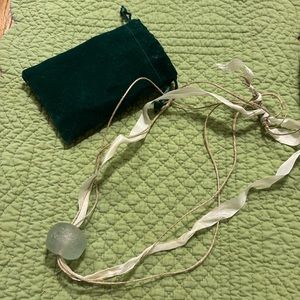 A beautiful mint green rock necklace